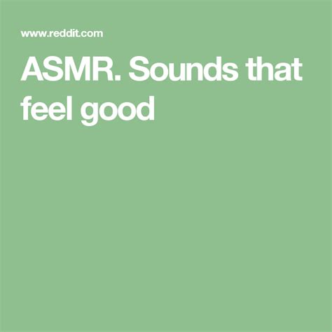 pornhub asmr|ASMR. Sounds that feel good